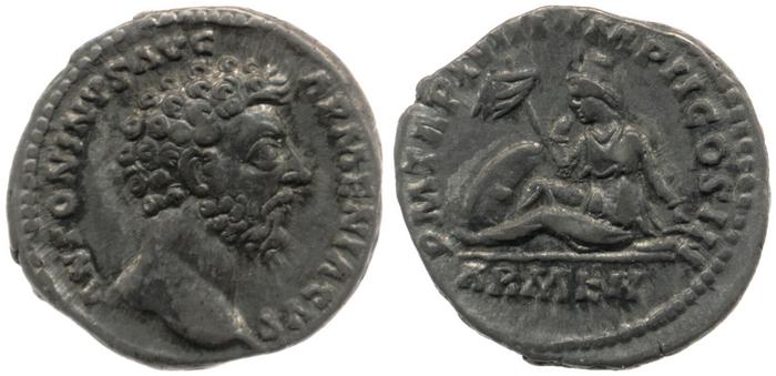 RIC III Marcus Aurelius 80, реверс, Британский музей