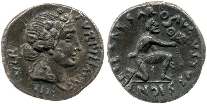 RIC I (second edition) Augustus 287, реверс, bm