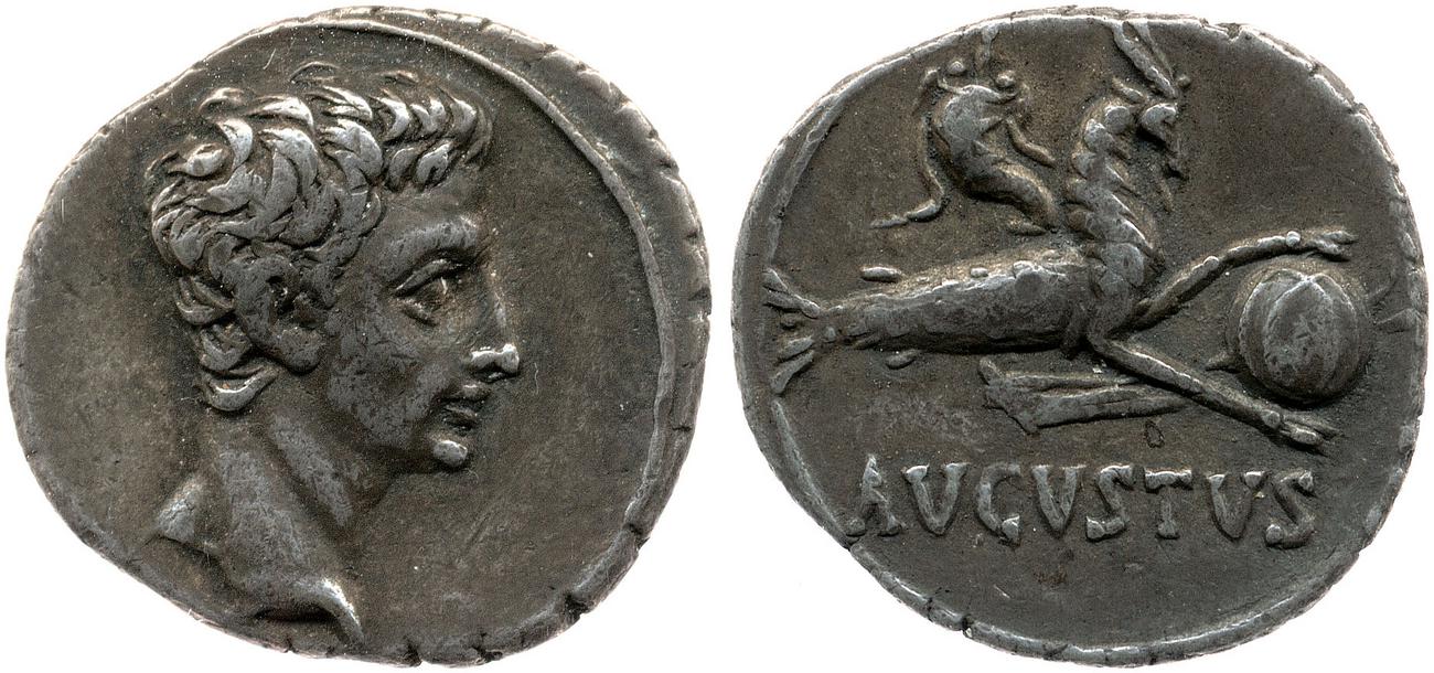 RIC I (second edition) Augustus 126, аверс, bm