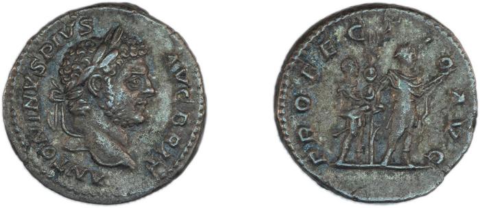 RIC IV Caracalla 226, реверс, Британский музей