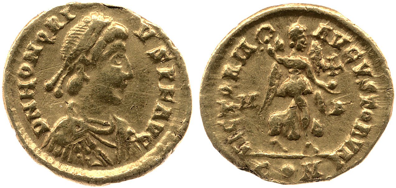 RIC X Honorius 1215, аверс, bm