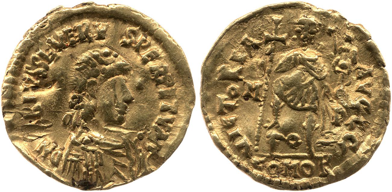 RIC X Libius Severus 2723, аверс, bm
