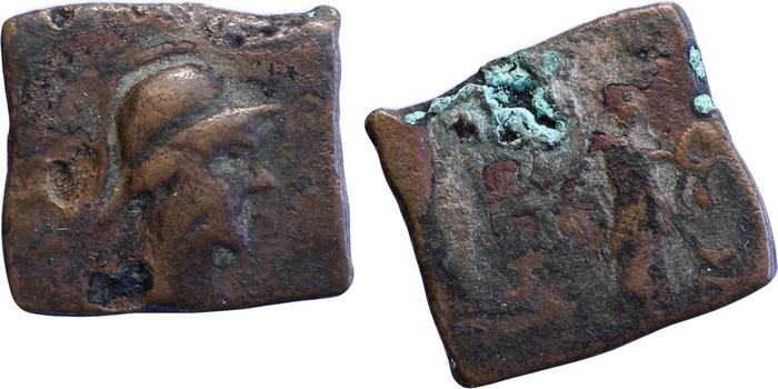 аверс Bactrian and Indo-Greek Coinage Eucratides I 26A