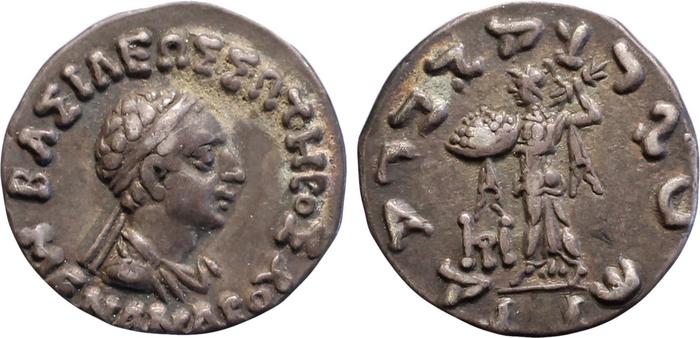 Menander I of Bactria rev