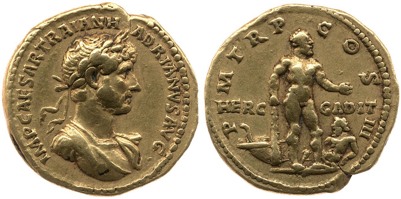RIC II, Part 3 (second edition) Hadrian 555, аверс, Британский музей