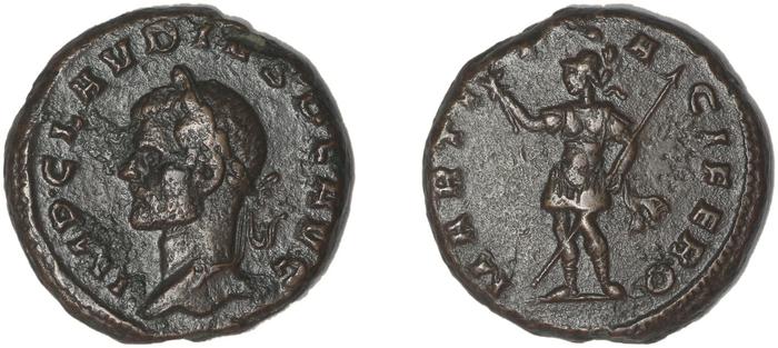 реверс RIC V Claudius Gothicus 128