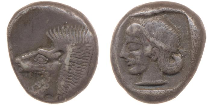 Cnidus Cahn 1970 Series III, реверс, bm