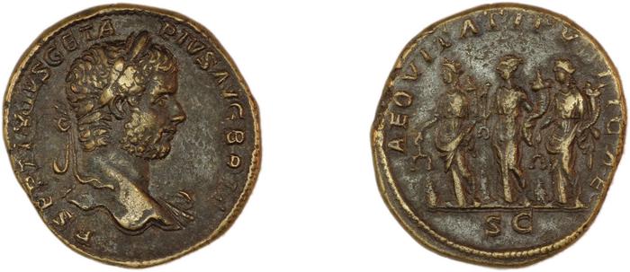 реверс RIC IV Geta 183