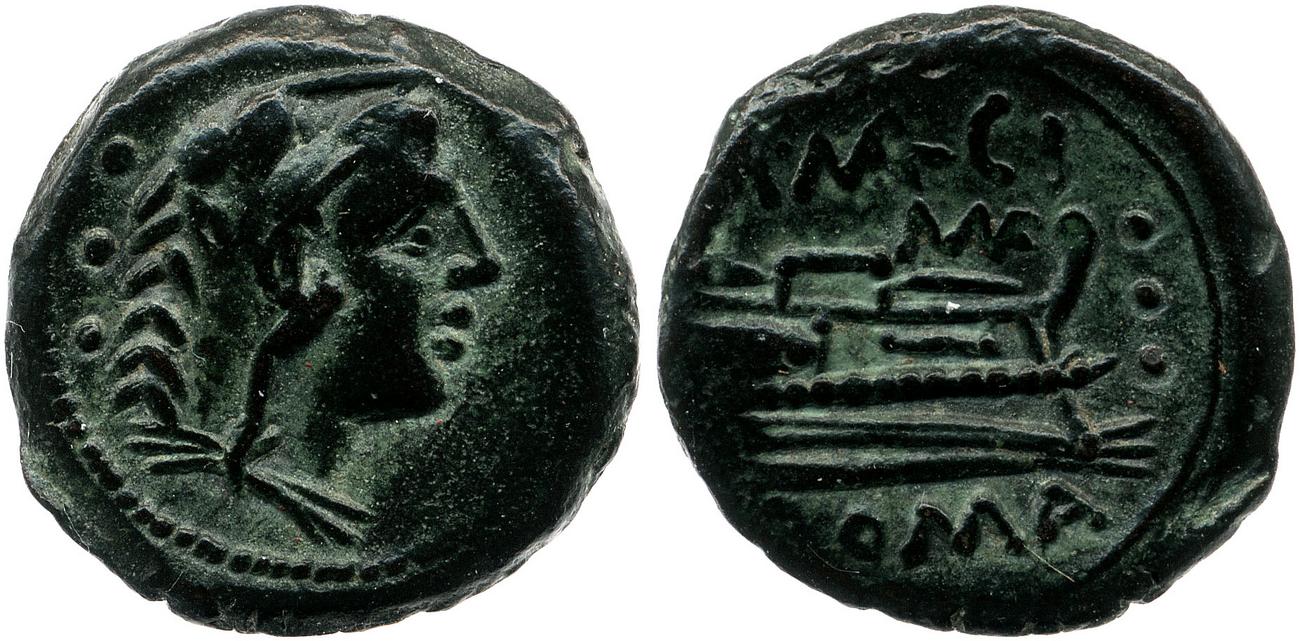 RRC 245/3, аверс, Британский музей