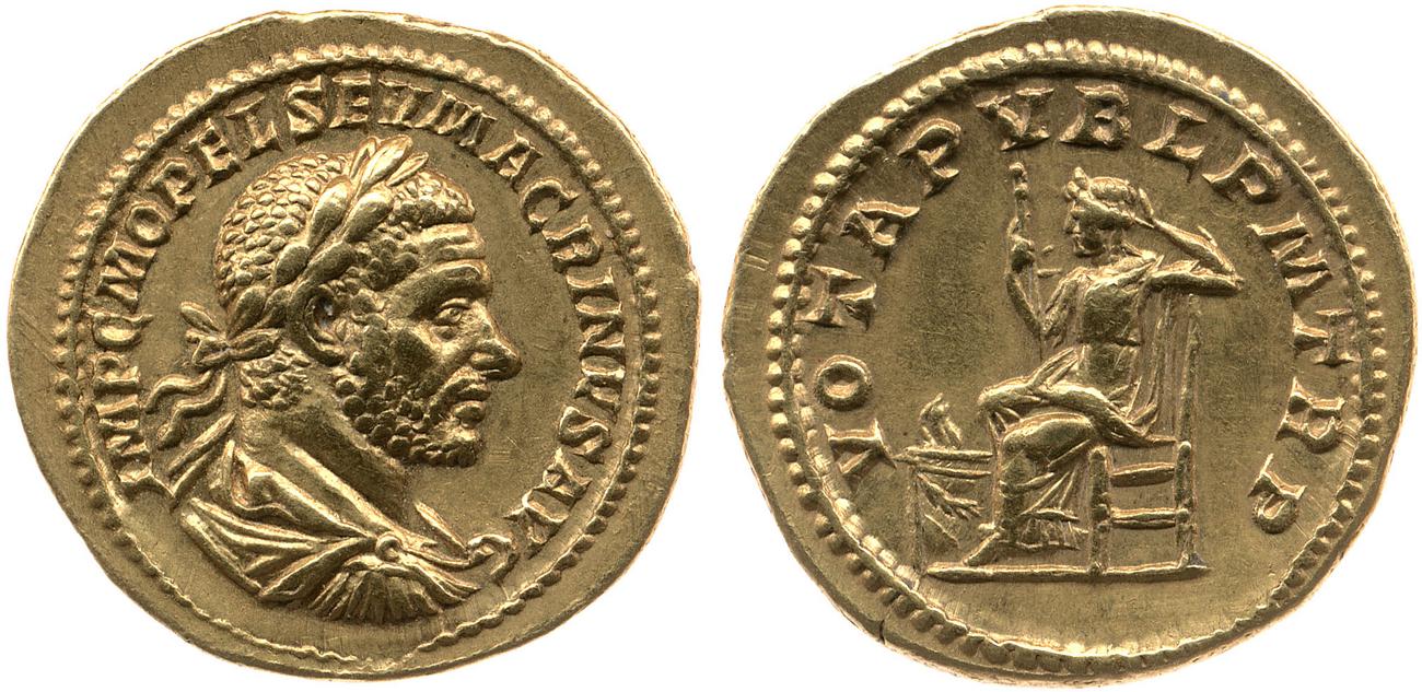 obverse RIC IV Macrinus 12