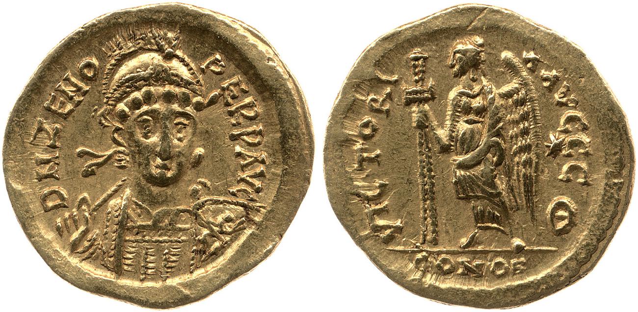 RIC X Zeno (East) 929, аверс, bm