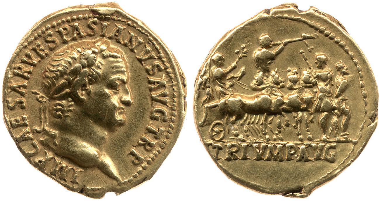 obverse RIC II, Part 1 (second edition) Vespasian 1127