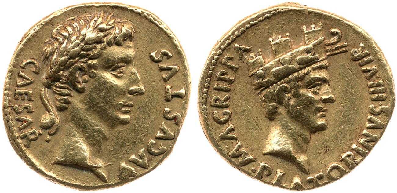 RIC I (second edition) Augustus 409, аверс, Британский музей