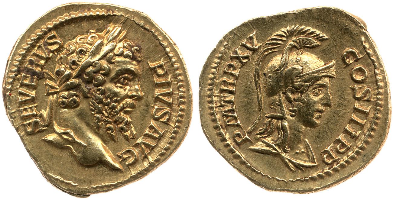 obverse RIC IV Septimius Severus 206