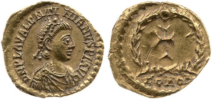 реверс RIC X Valentinian III 2073