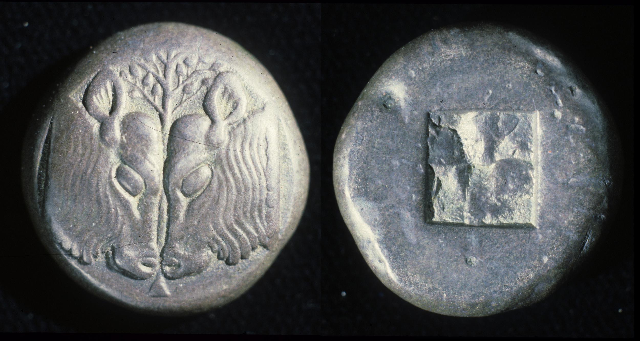 Lesbos Babelon 1907 607-8, аверс, bm
