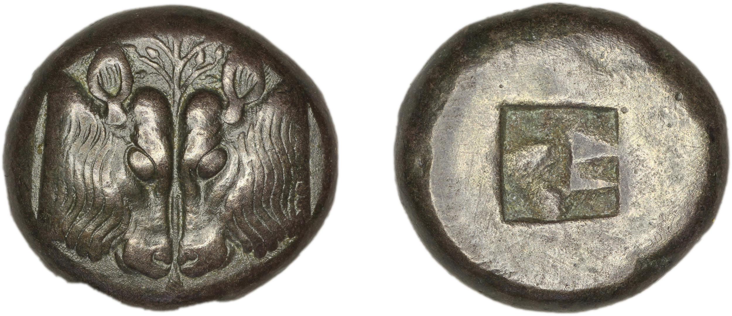 Lesbos Babelon 1907 607-8, аверс, bm