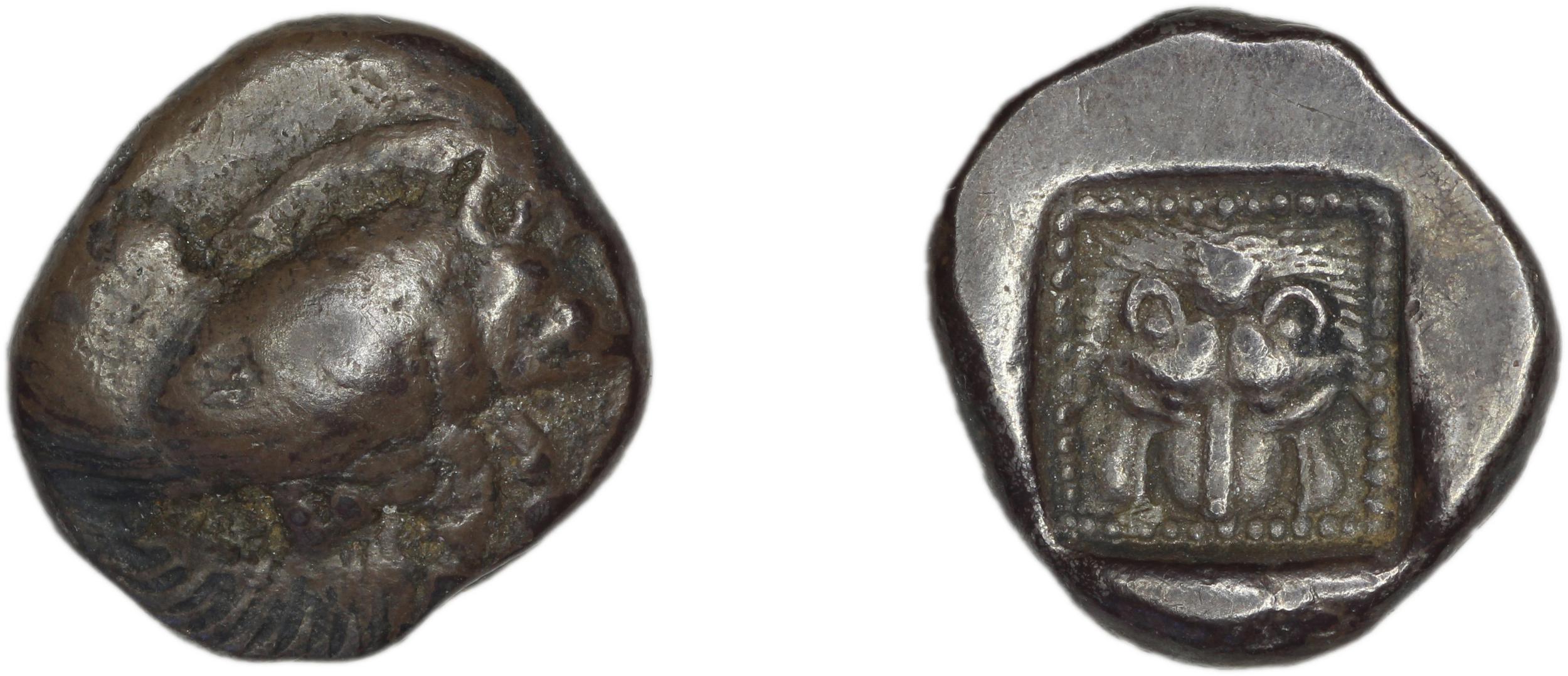Samos Barron 1966 Samian drachms, аверс, bm