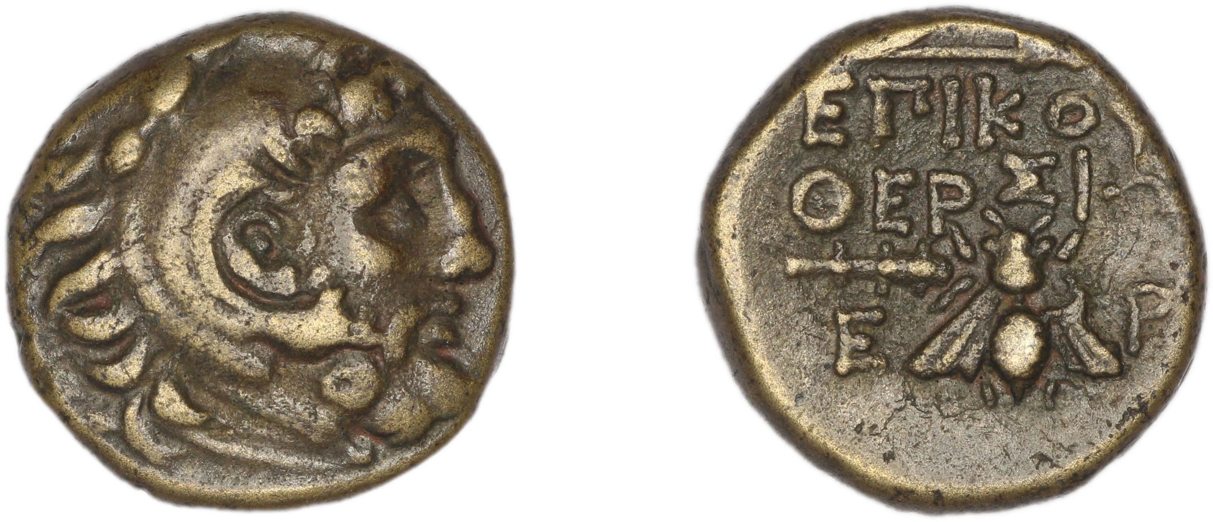 Erythrae Kinns 1980 Period III.2, AE 10, аверс, Британский музей