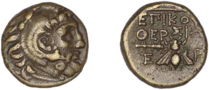 Erythrae Kinns 1980 Period III.2, AE 10, реверс, Британский музей
