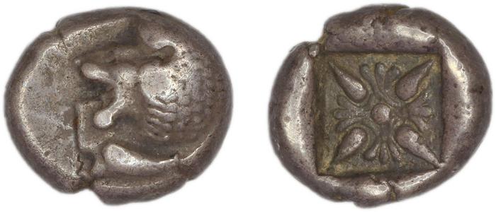 Miletus Babelon 1907 429, реверс, bm