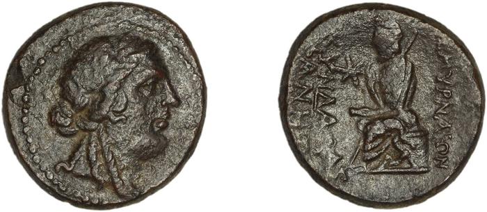 Smyrna Milne 1928 Period XVII J, реверс, bm