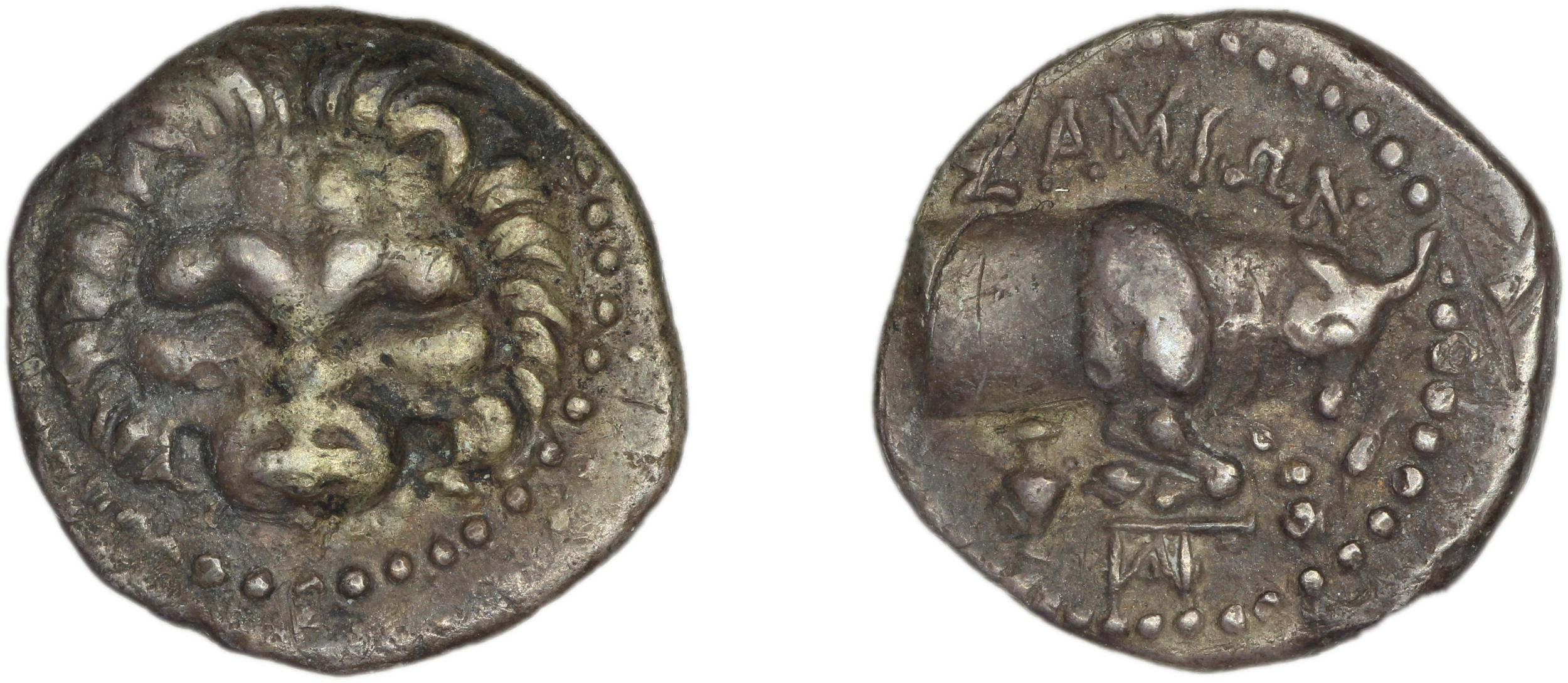 Samos Barron 1966 Last silver tetrobols, аверс, bm