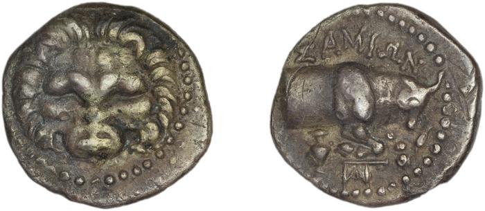 Samos Barron 1966 Last silver tetrobols, реверс, bm