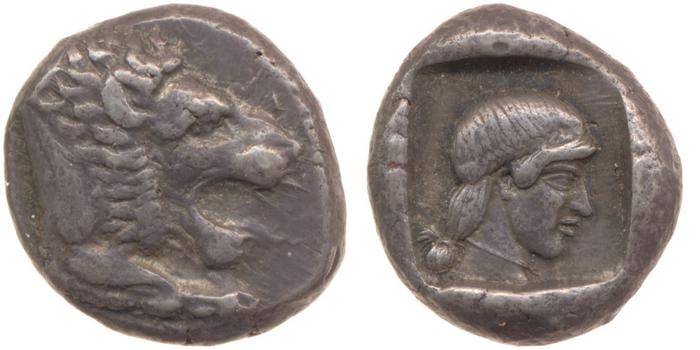 Cnidus Cahn 1970 Series IV, реверс, bm