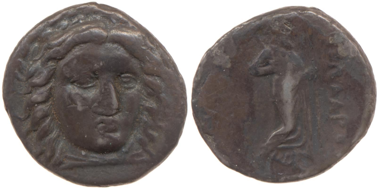 Pixodarus of Caria Halicarnassus Konuk 1998 A1, аверс, Британский музей
