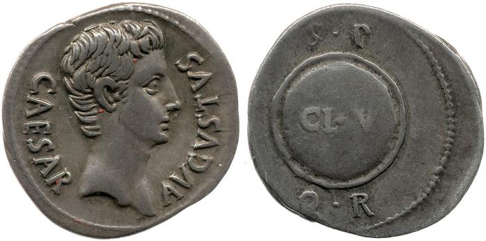 RIC I (second edition) Augustus 43A, реверс, bm