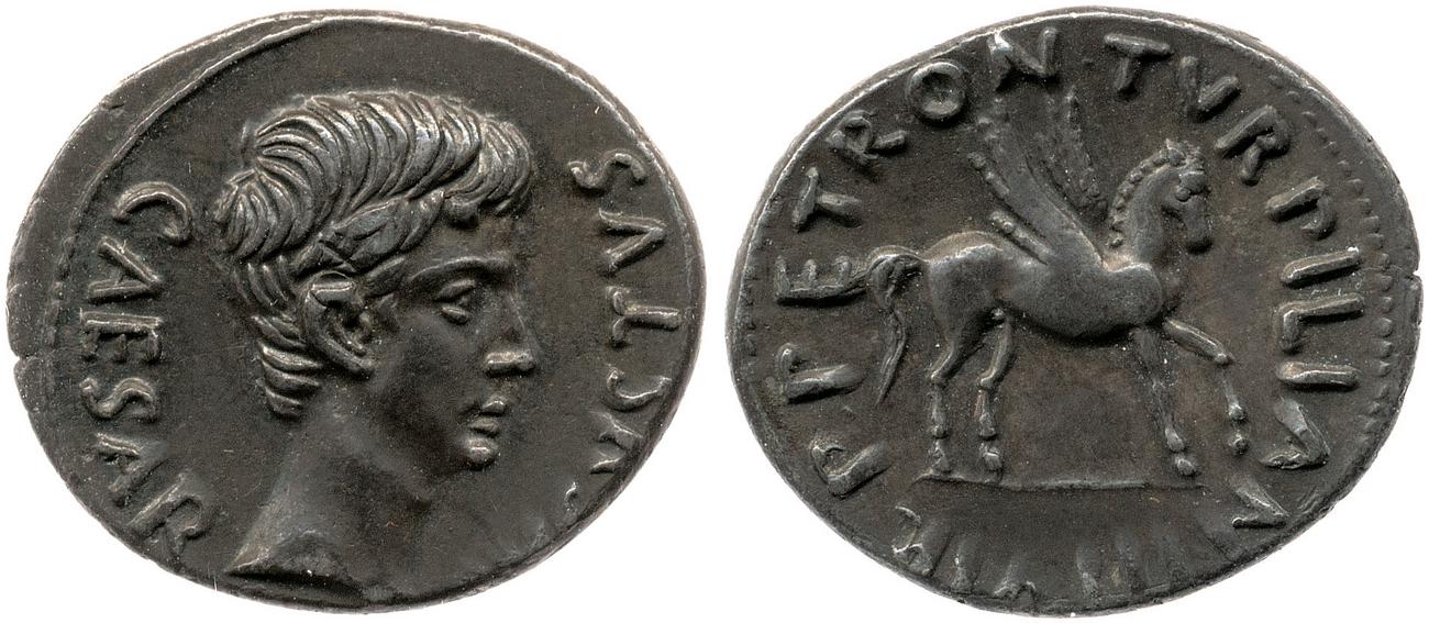 RIC I (second edition) Augustus 297, аверс, bm