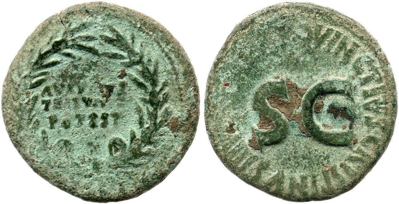 RIC I (second edition) Augustus 336, аверс, Британский музей