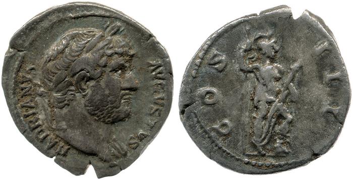 RIC II, Part 3 (second edition) Hadrian 851, реверс, bm
