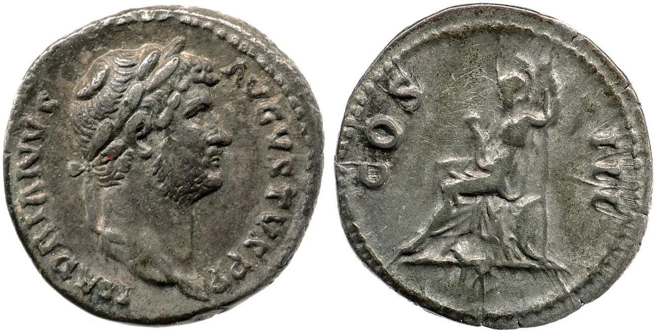 obverse RIC II, Part 3 (second edition) Hadrian 923