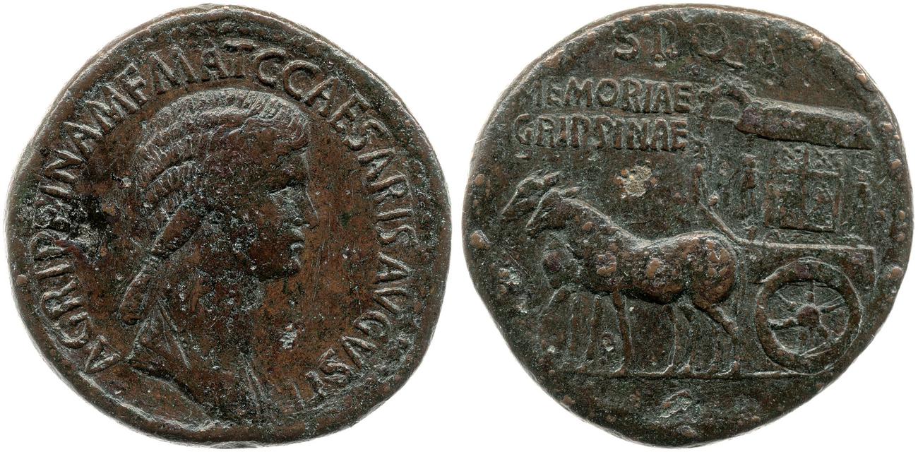 RIC I (second edition) Gaius/Caligula 55, аверс, bm
