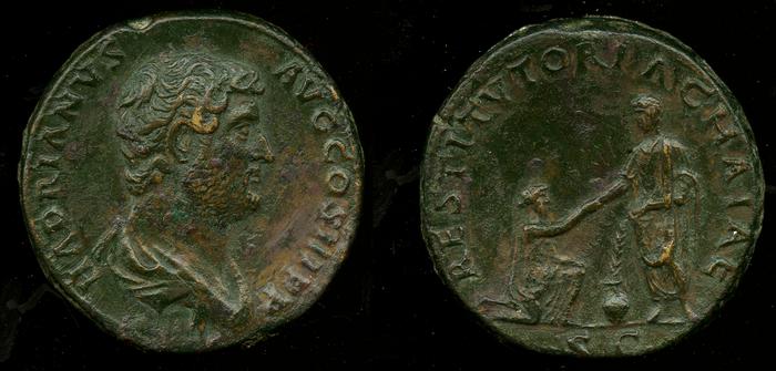RIC II, Part 3 (second edition) Hadrian 1804, реверс, Британский музей