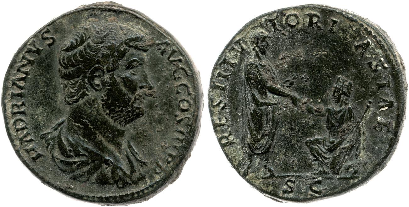 аверс RIC II, Part 3 (second edition) Hadrian 1828