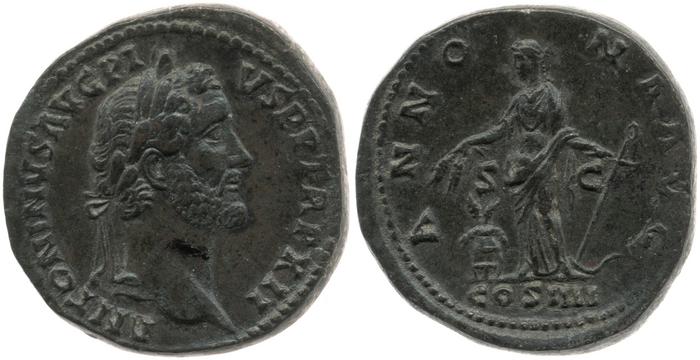 реверс RIC III Antoninus Pius 854