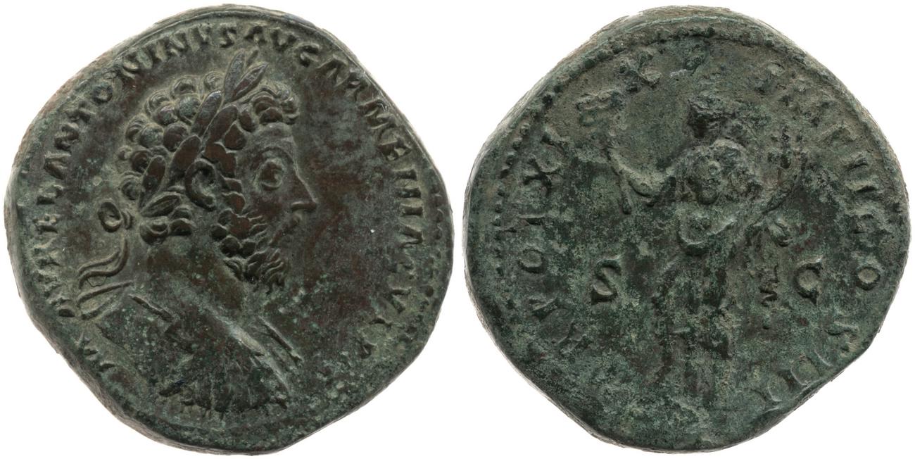 RIC III Marcus Aurelius 902, аверс, Британский музей
