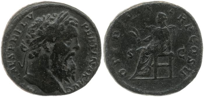 RIC IV Pertinax 20, реверс, bm