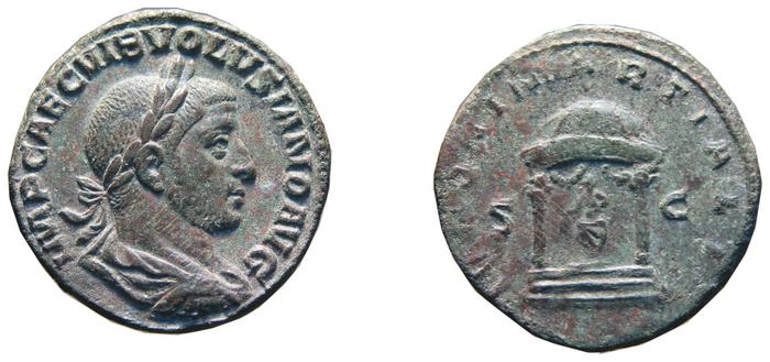 RIC IV Volusian 253A, реверс, bm