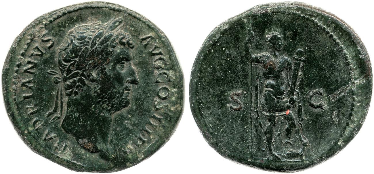аверс RIC II, Part 3 (second edition) Hadrian 1457