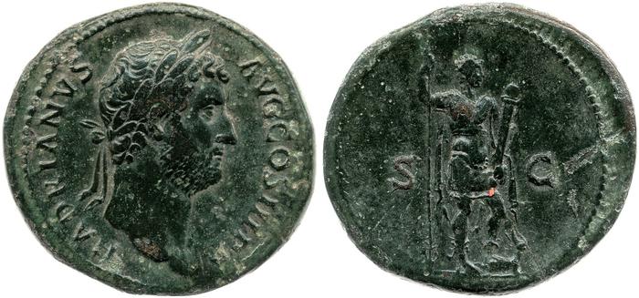 реверс RIC II, Part 3 (second edition) Hadrian 1457