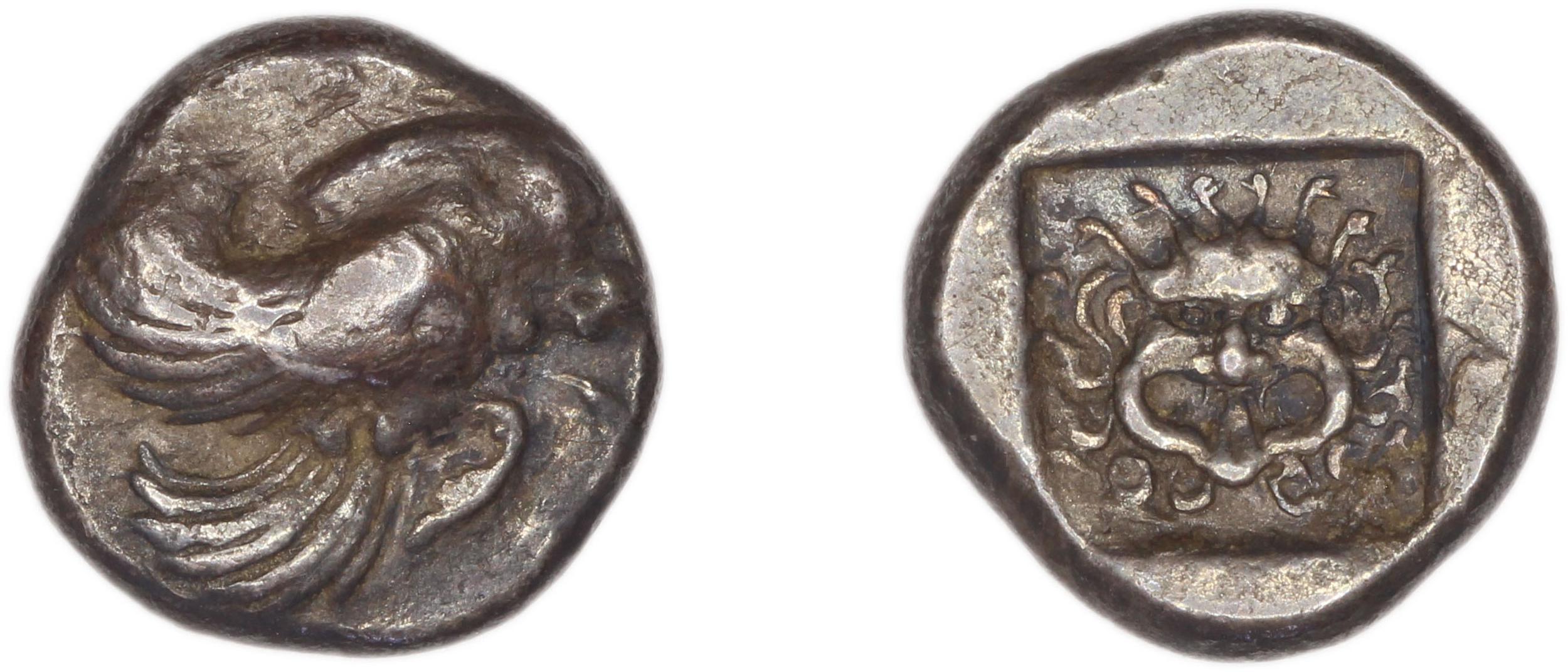 аверс Clazomenae Dengate 1967 IM diobols
