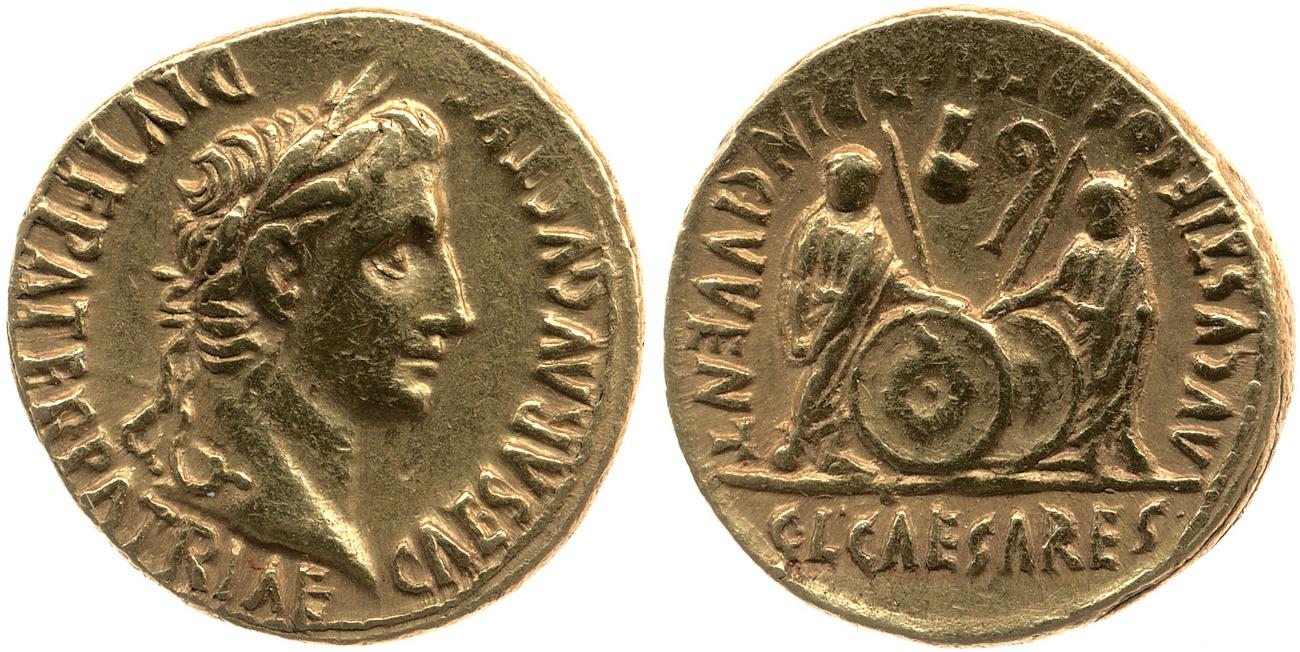 RIC I (second edition) Augustus 206, аверс, bm