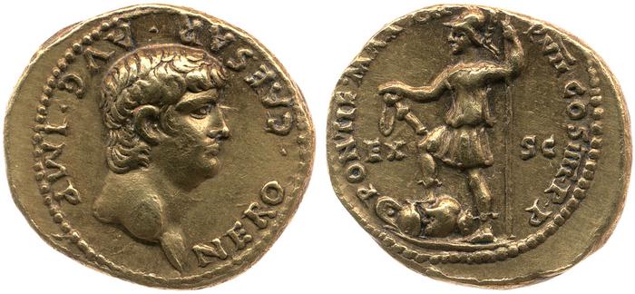 RIC I (second edition) Nero 25, реверс, bm