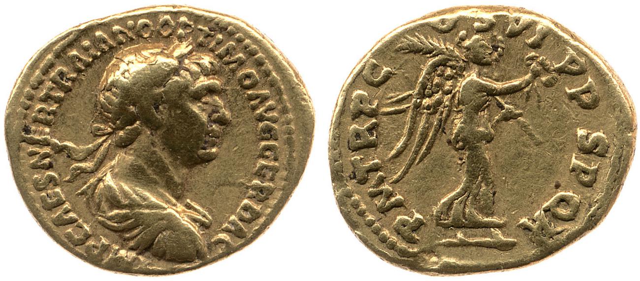 RIC II Trajan 351, аверс, bm