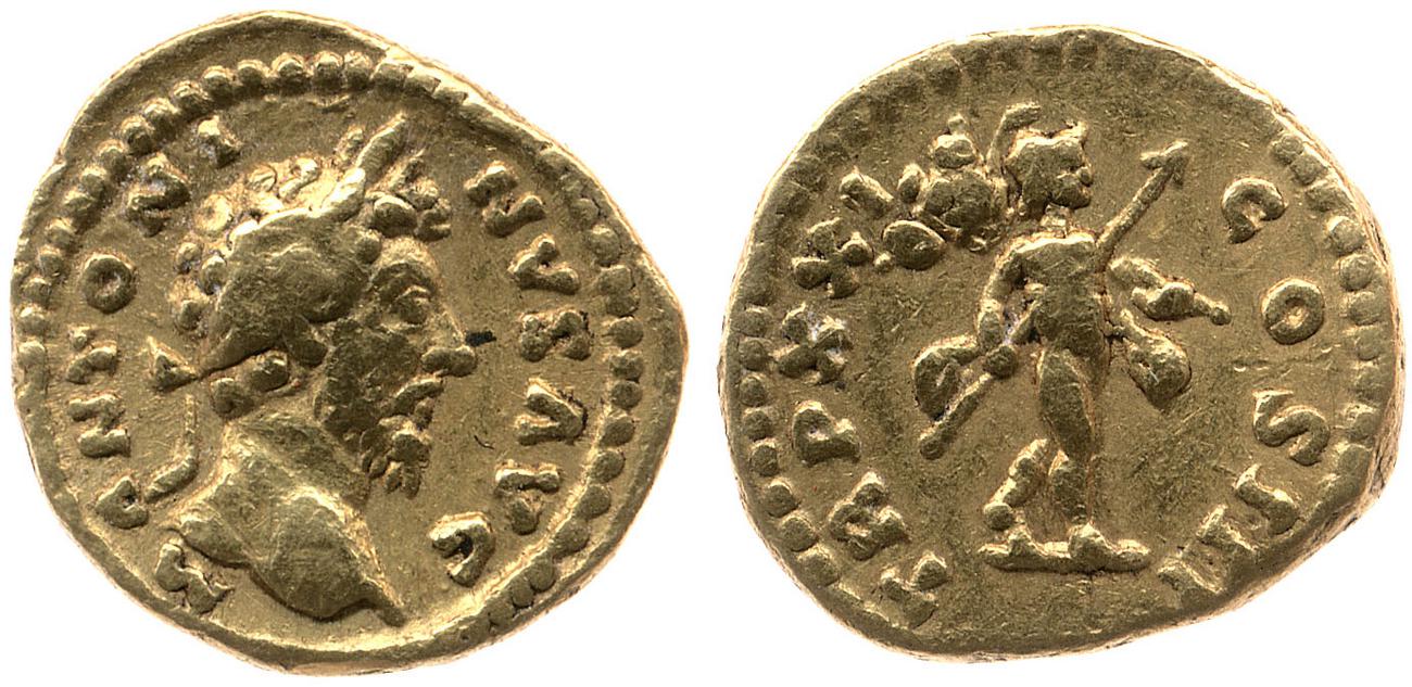 аверс RIC III Marcus Aurelius 168