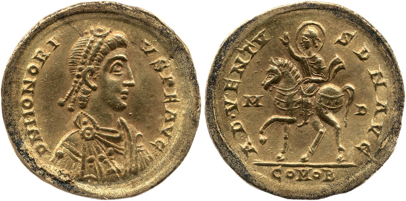 аверс RIC X Honorius 1202